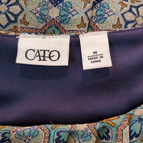 Cato medium womens midi dress with elastic waistband includes belt - Picture 9 of 12